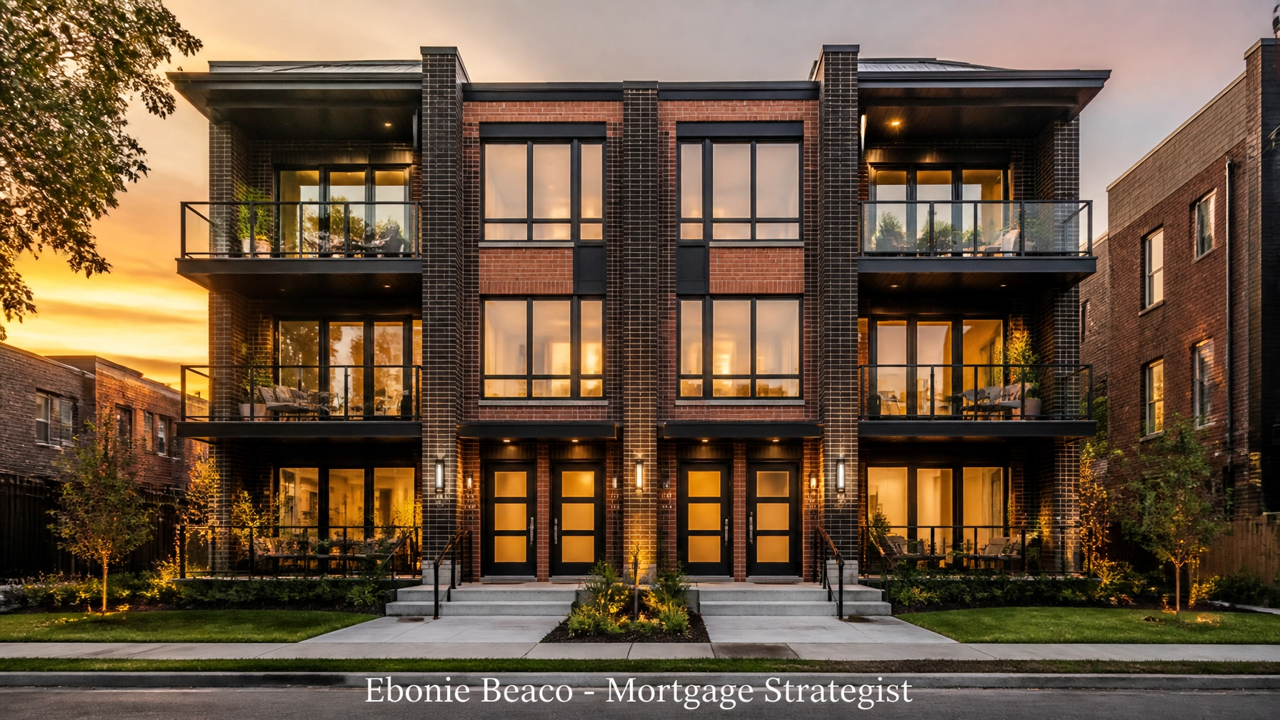 Modern multi-unit residential building representing the potential for DSCR investment