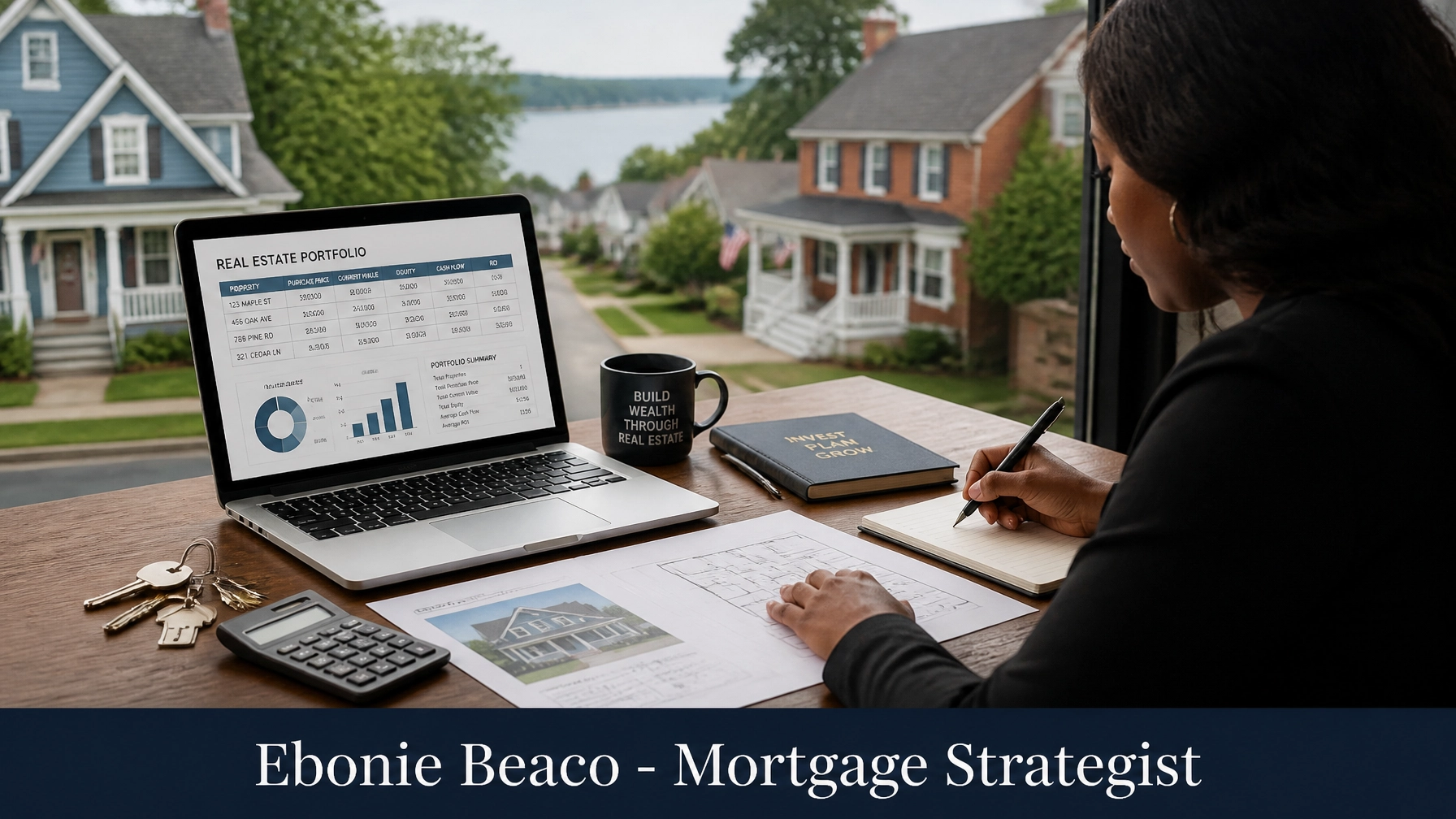 Real estate investor analyzing a portfolio and renovation budget with a HELOC