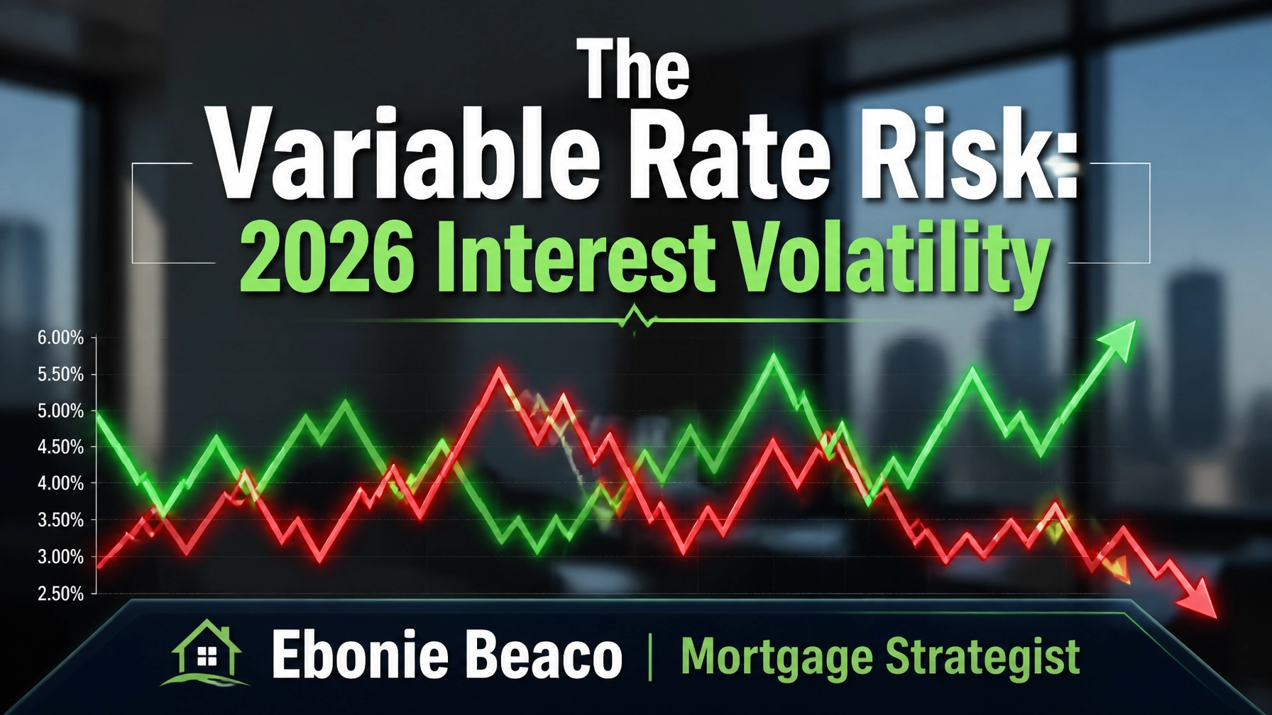 Visual of market volatility and variable interest rates