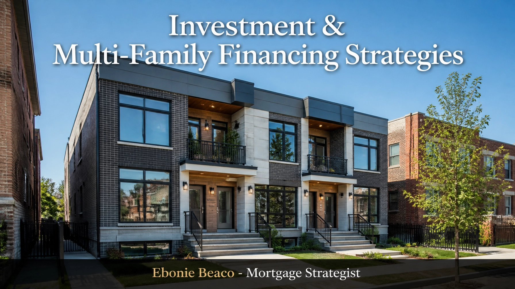 Multi-family housing and investment financing graphic