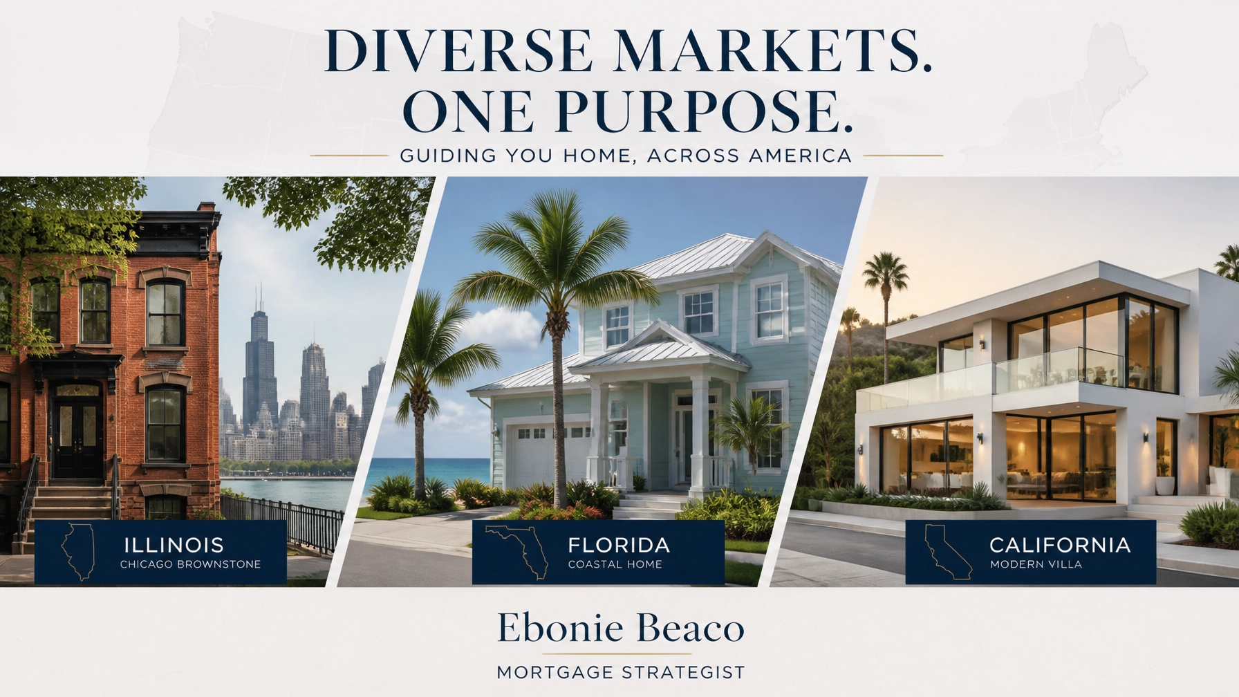 Comparison of housing types in Illinois, Florida, and California