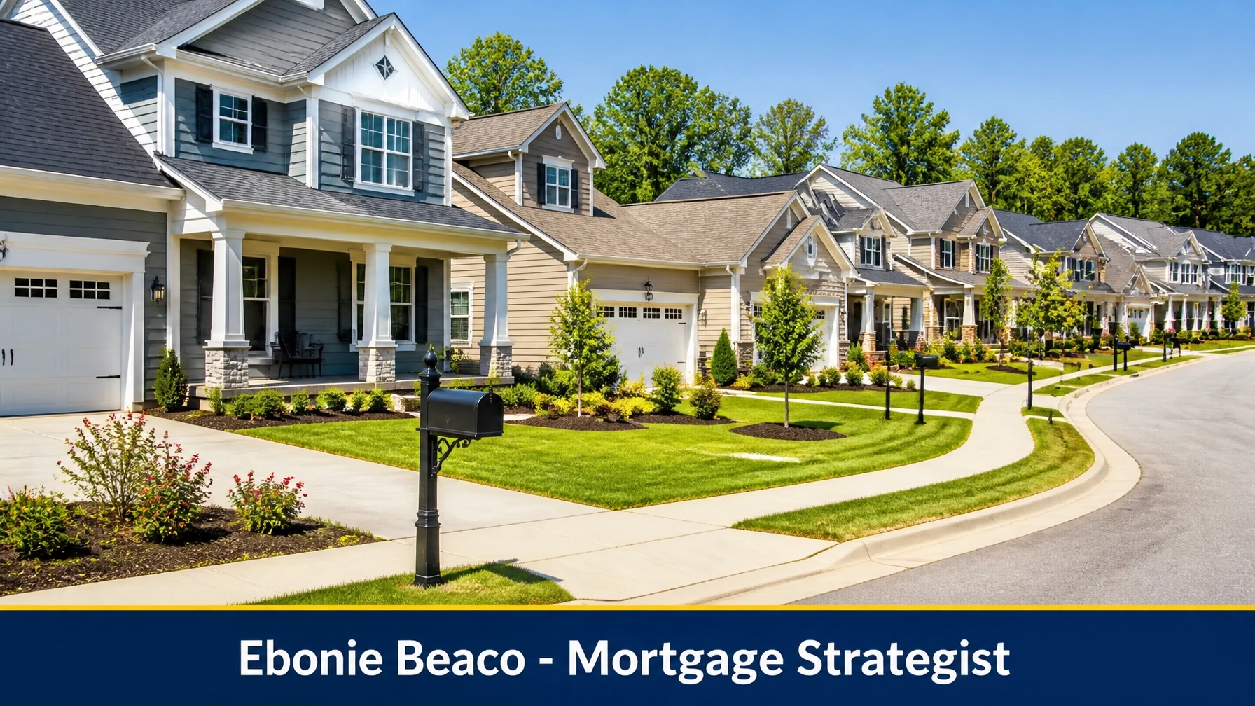 Lush suburban neighborhood representing stability in the 2026 housing market