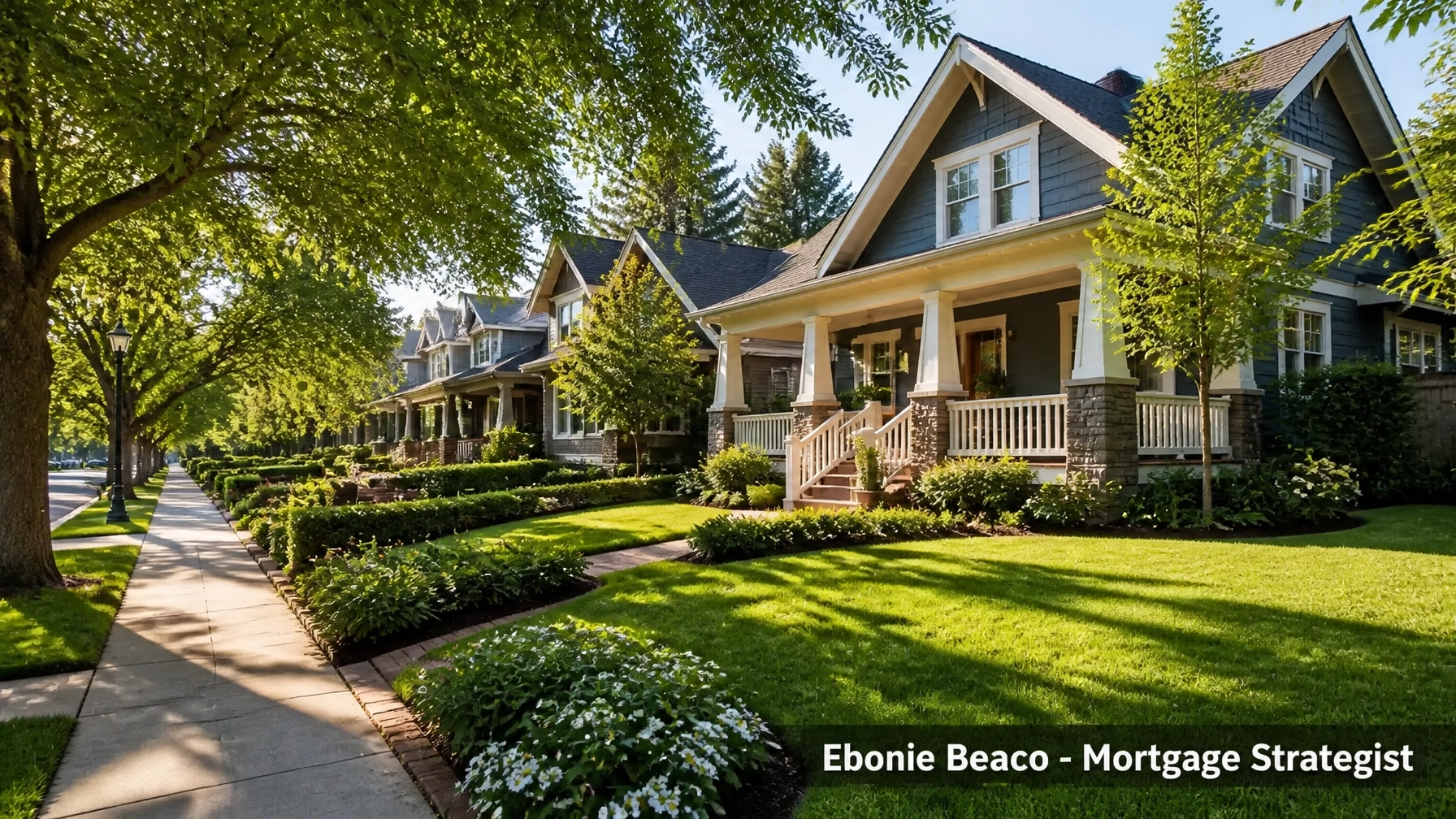 Charming Georgia suburban neighborhood highlighting the stability of residential real estate investments