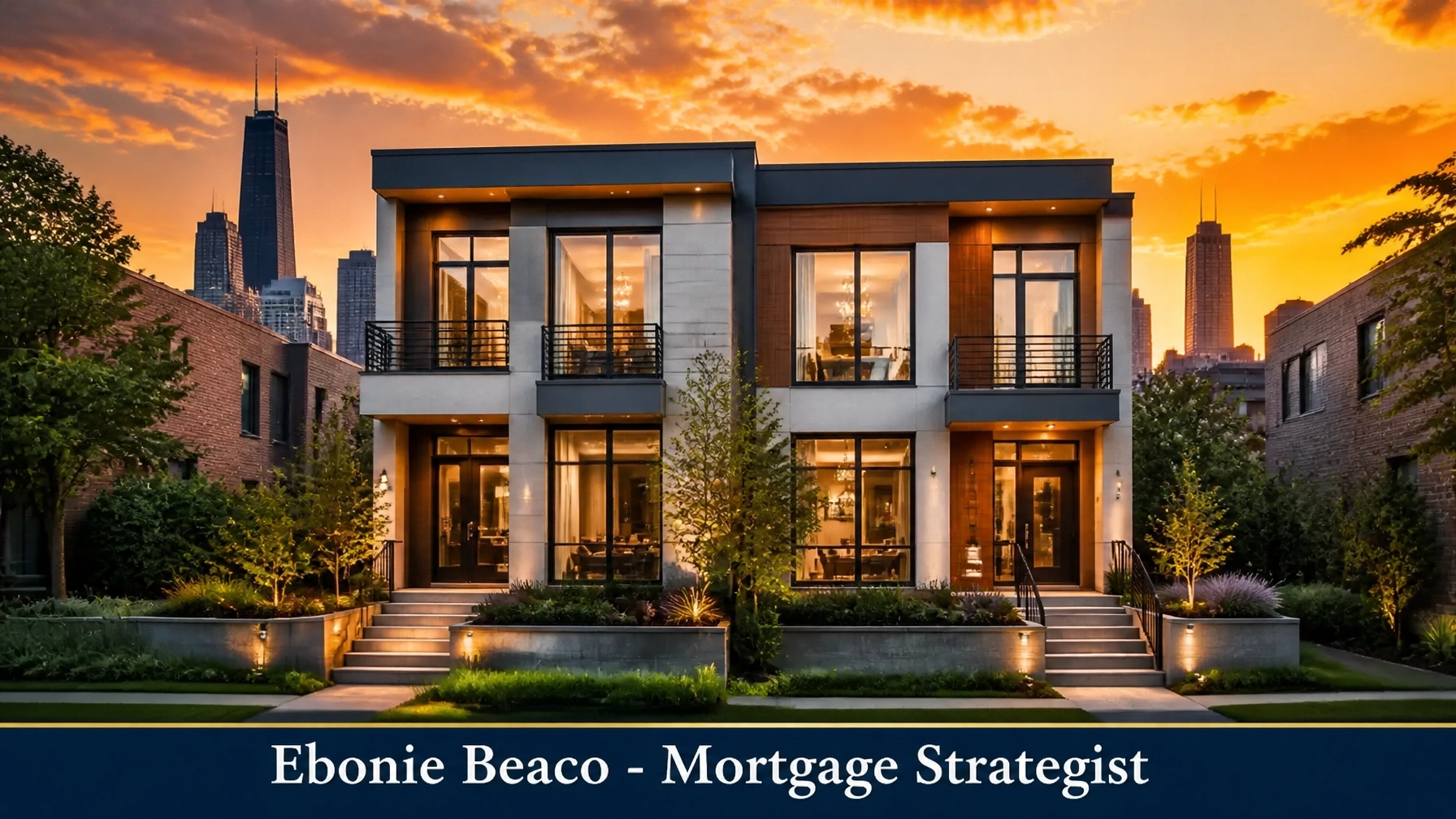 Luxury duplex property in a modern metropolitan area