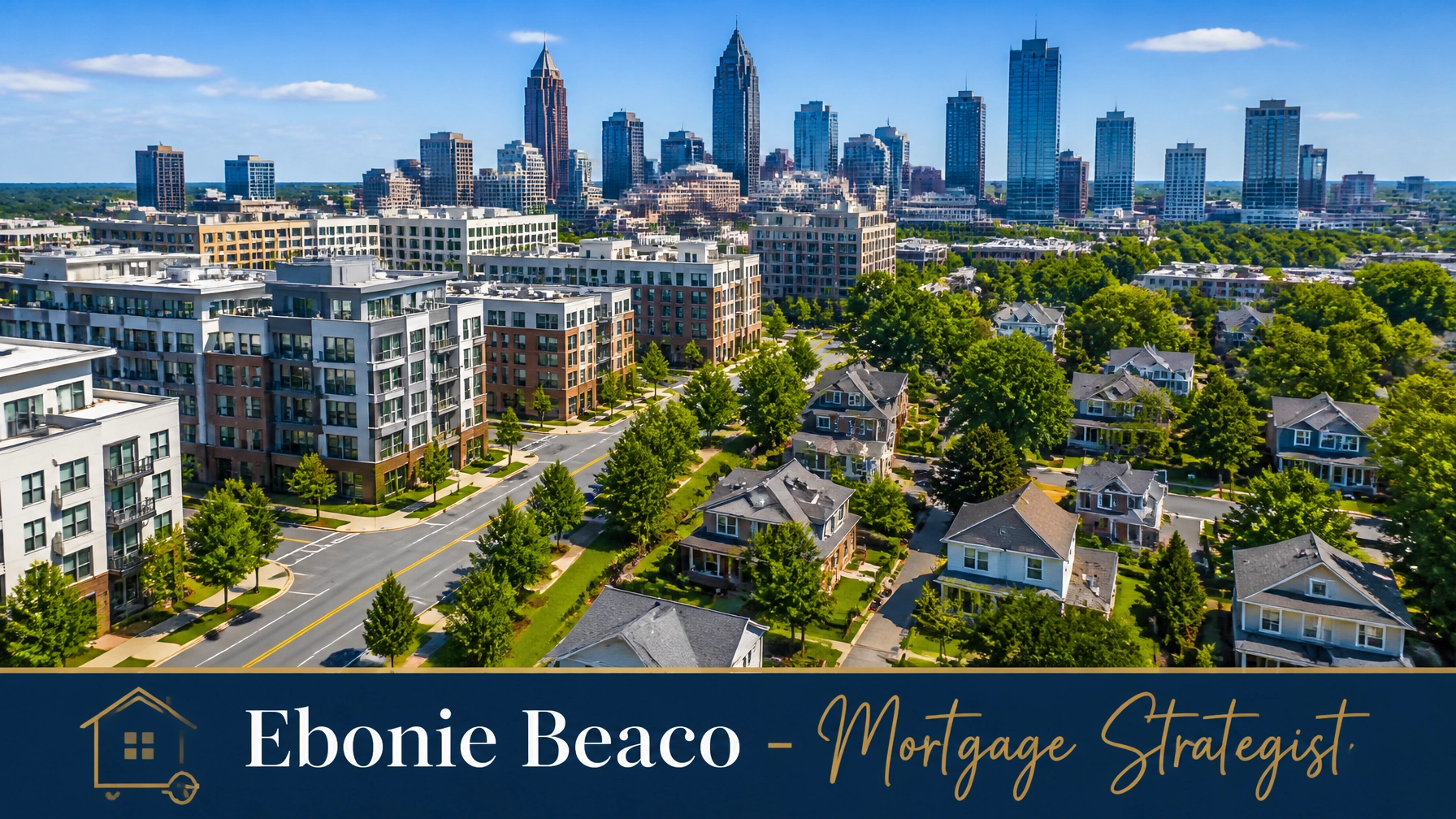 Aerial view of an Atlanta neighborhood reflecting Georgia real estate investment