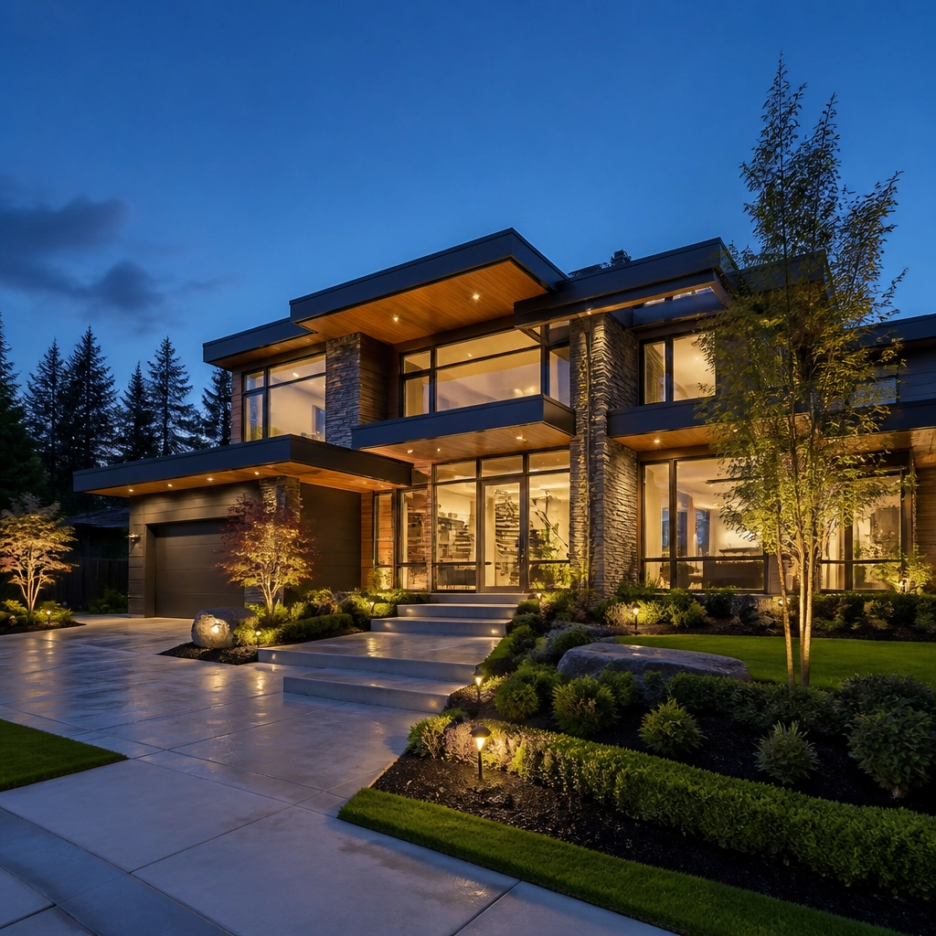 Modern luxury home exterior representing a successful investment