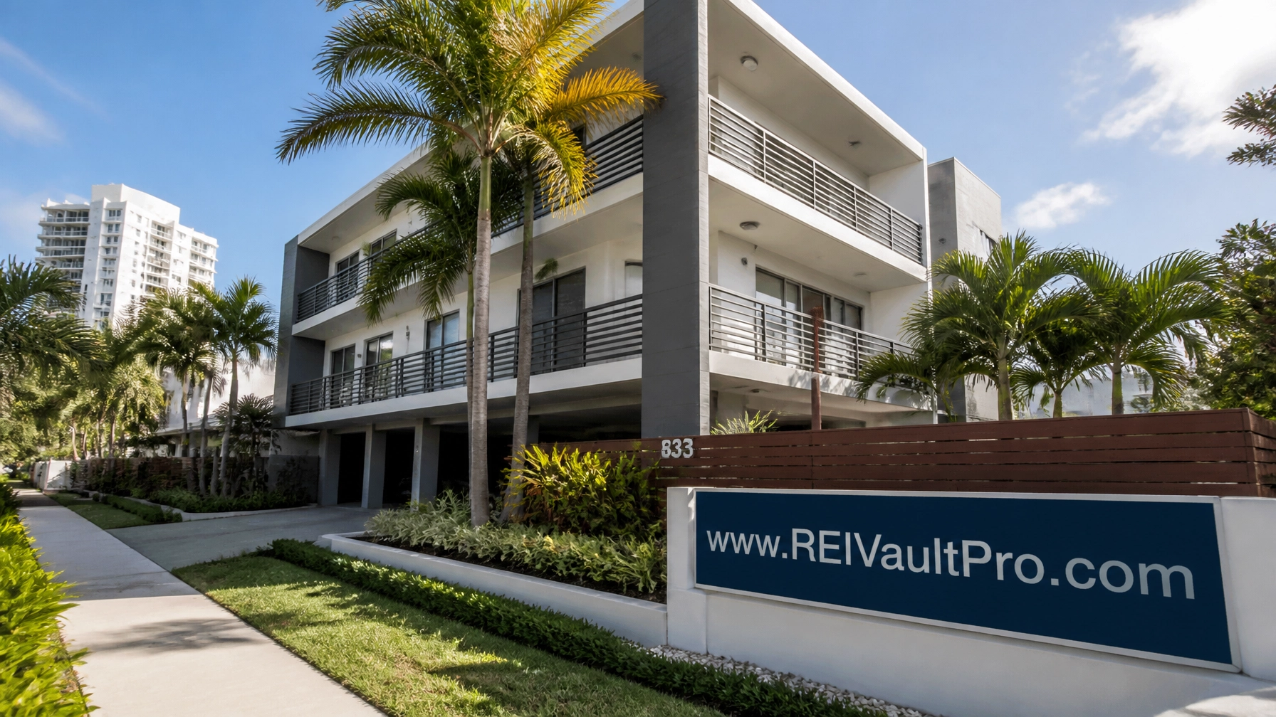 Modern Florida multi-family property representing a successful rental or DSCR exit strategy.