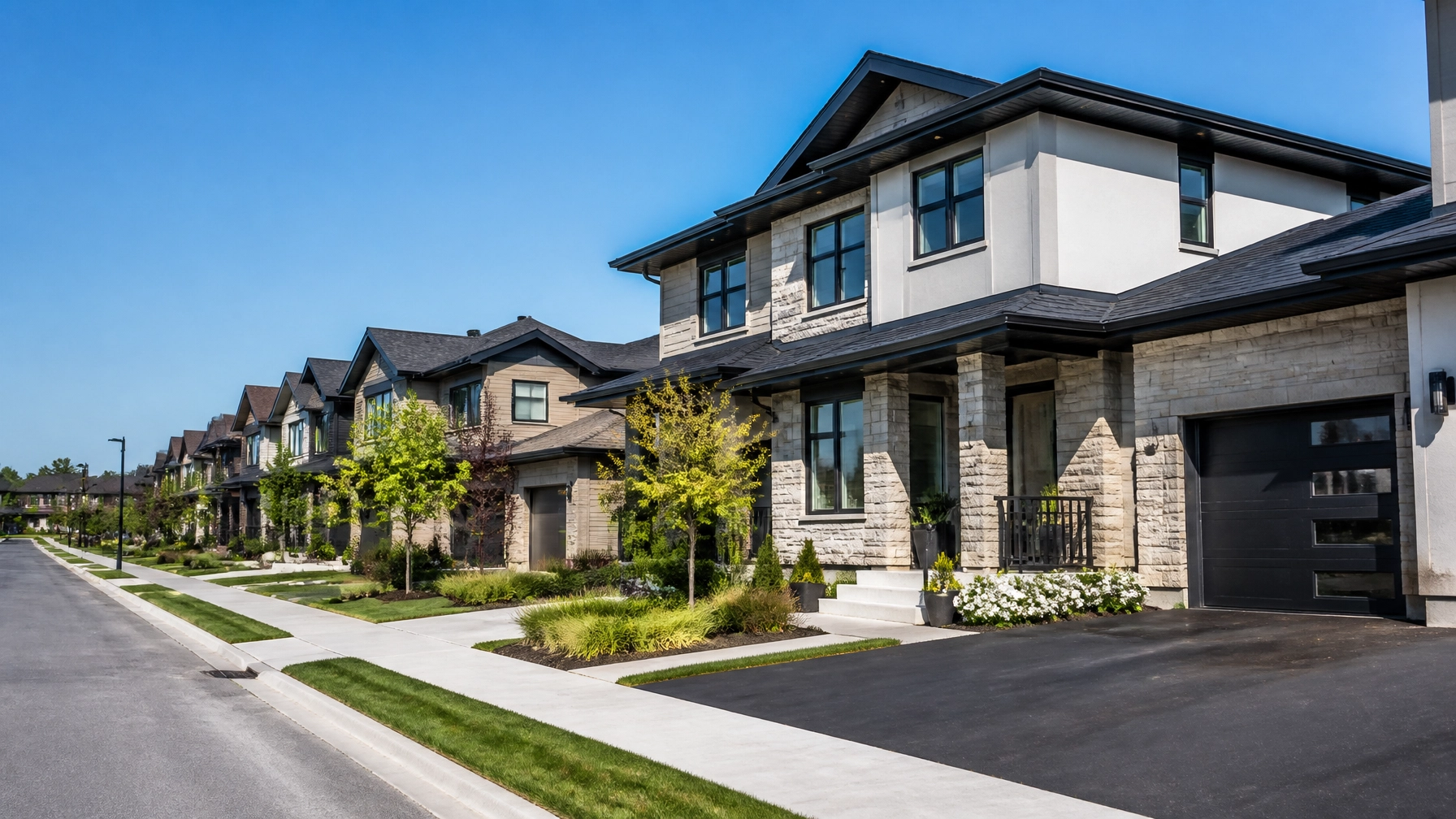 A professional residential neighborhood symbolizing a healthy real estate portfolio