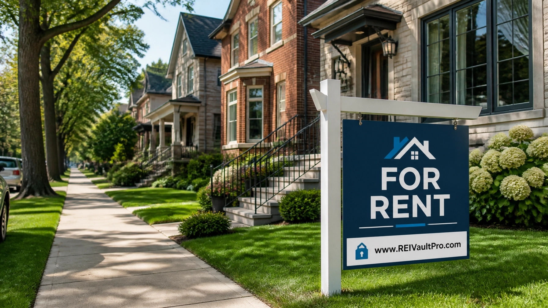 Rental Property with For Rent Sign