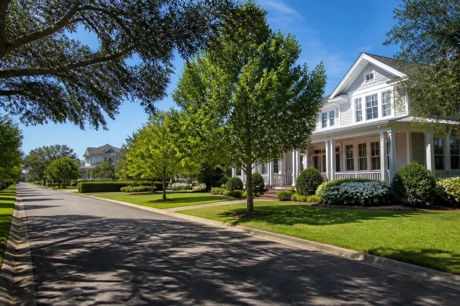 Upscale residential neighborhood in the North End of Virginia Beach