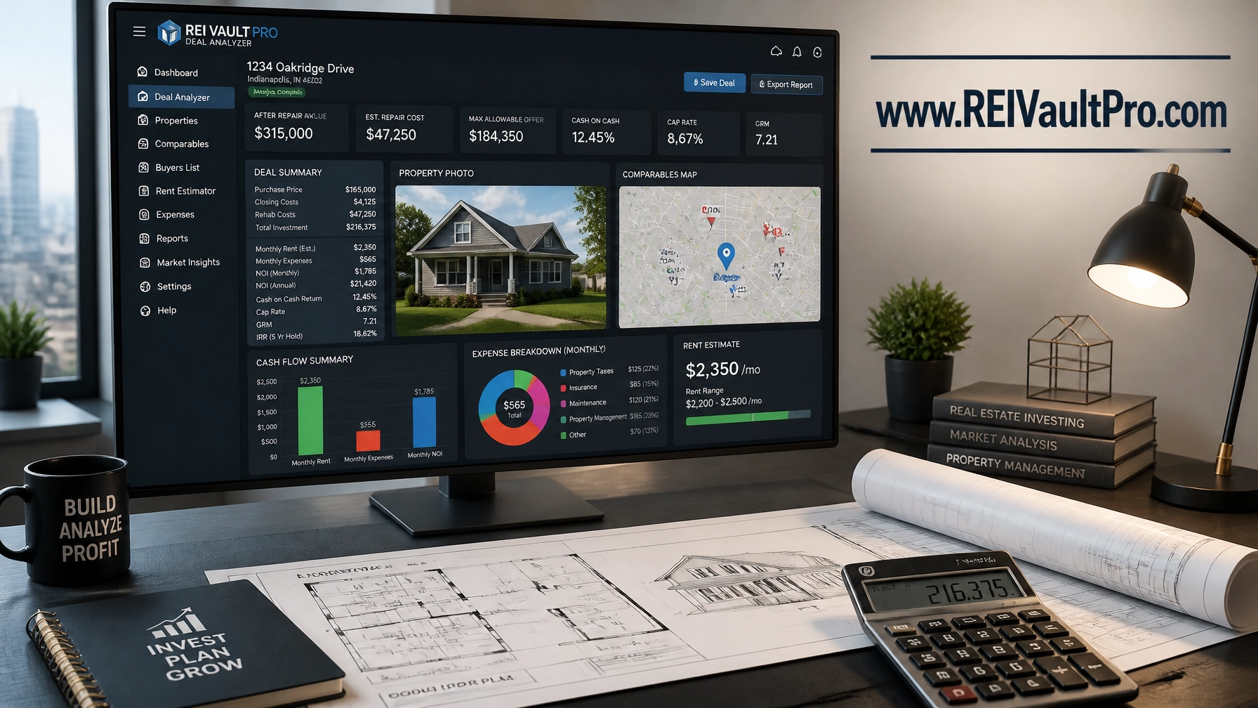 REI Vault Pro Deal Analyzer digital workspace