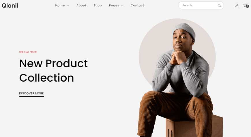 Qlonil - Retail Website Template
