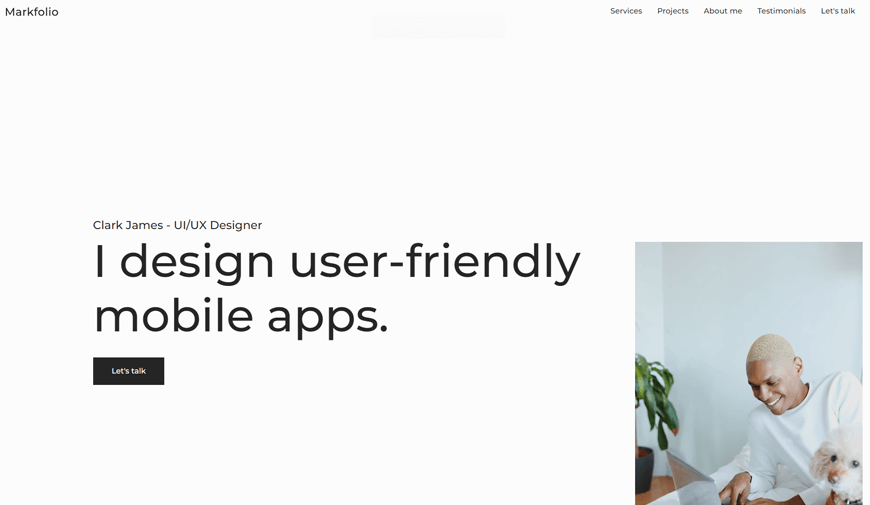 Markfolio - Portfolio Website Template