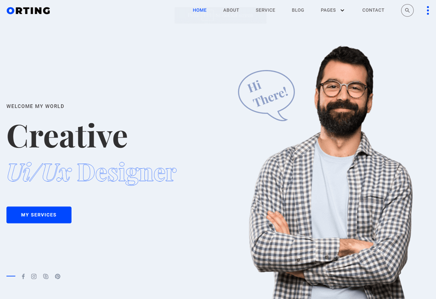 Orting - Portfolio Website Template