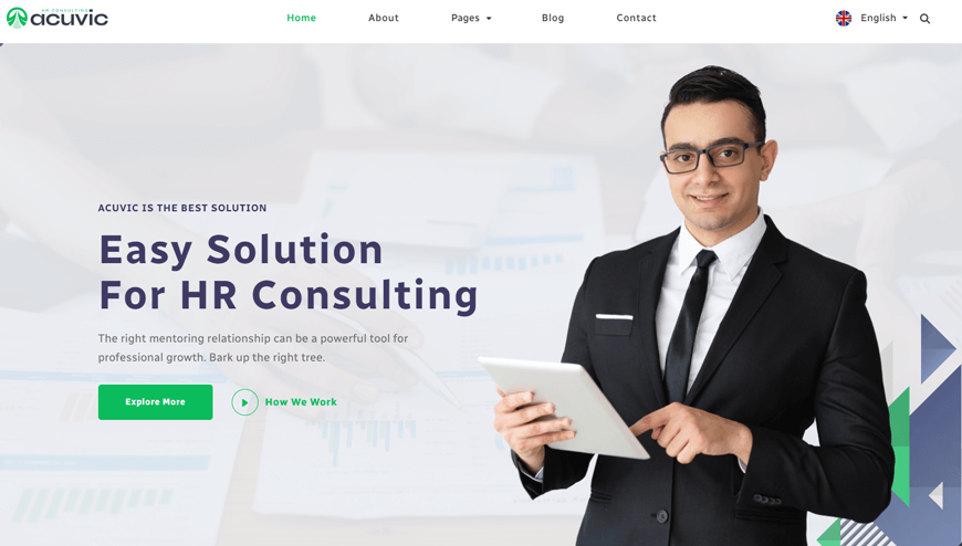 Acuvic - Consulting Website Template