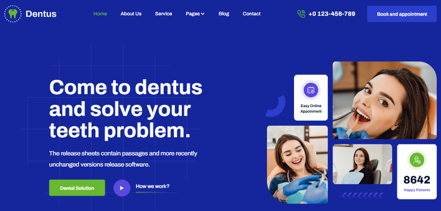 dentus-dentist-website-template