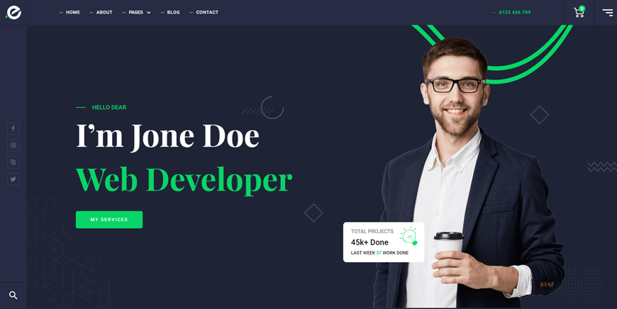 Enron - Portfolio Website Template