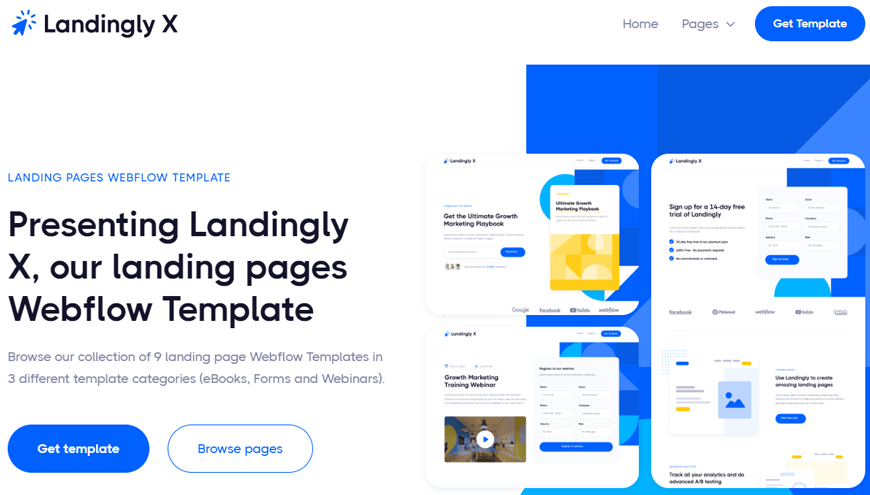 Landingly X - Landing page Website Template