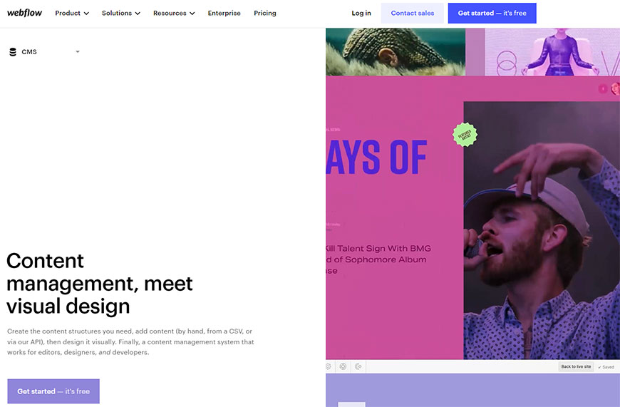 What is Webflow CMS and how does it work?