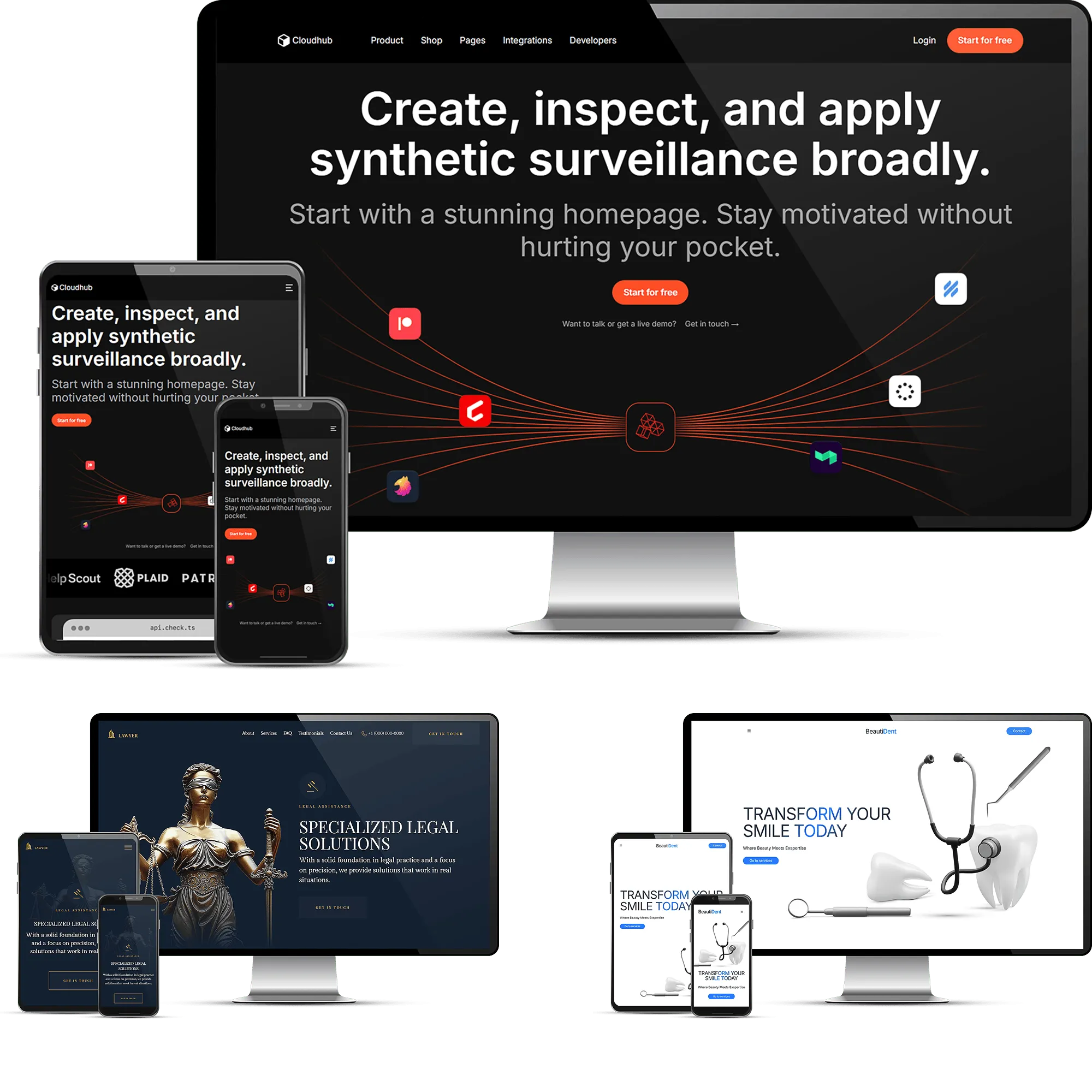 Верстка сайтов на Webflow по дизайну из Figma — портфолио работ