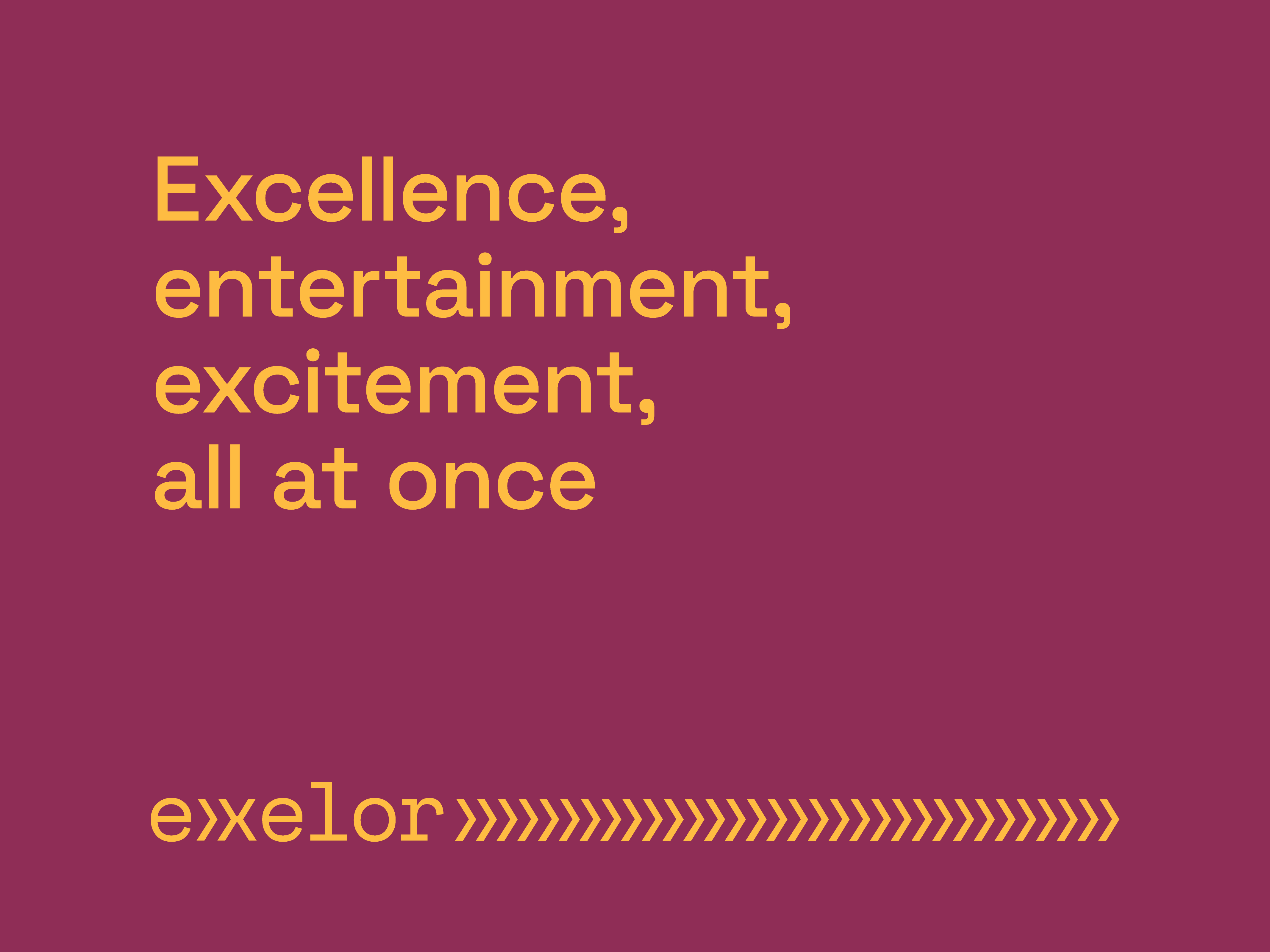 Key message for Exelor, a travel agency specializing in congress tourism