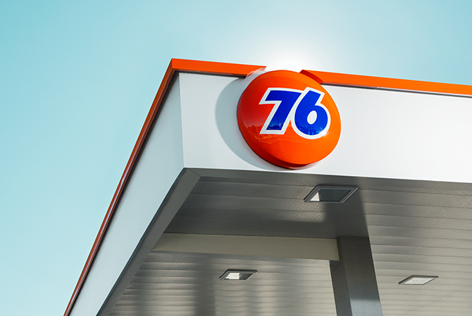 gas station branding