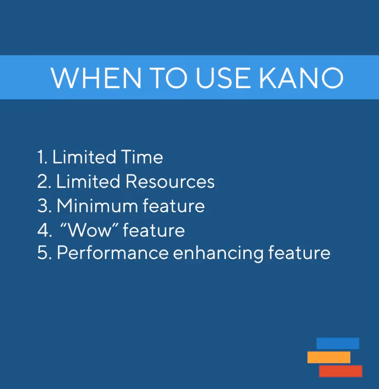 When to Use the kano model