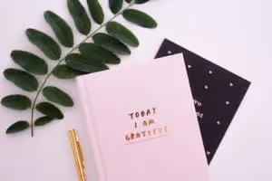 photo of a journal that says
