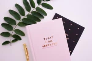 photo of a journal that says