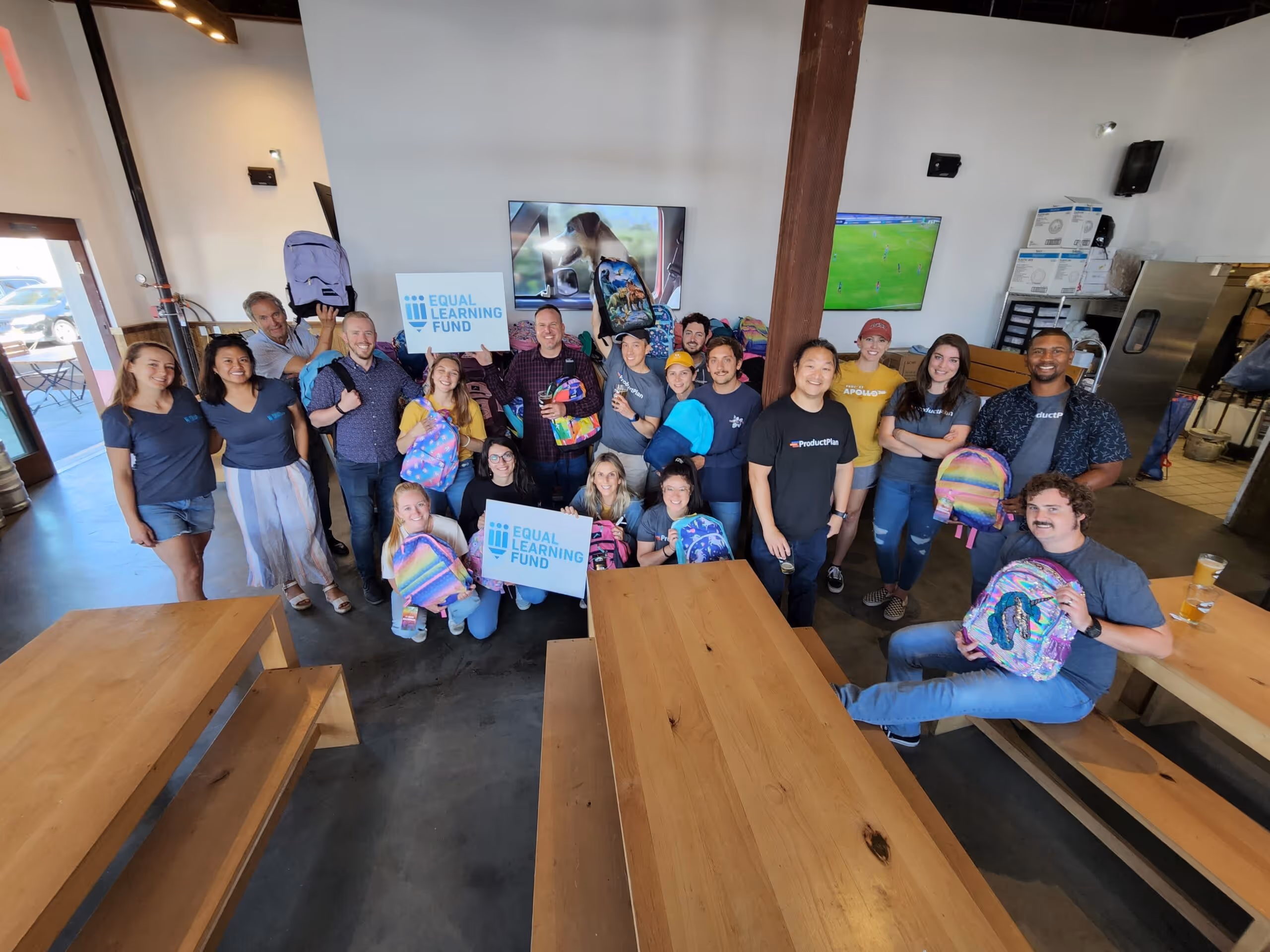 ProductPlan and Equal Learning Fund Backpack Fundraiser