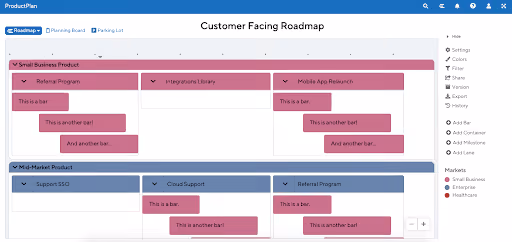 customer facing roadmap | ProductPlan