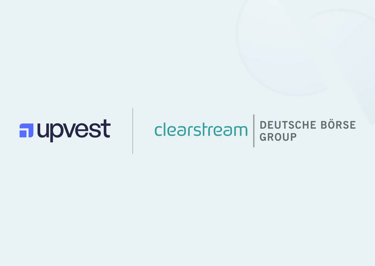 Upvest selects Clearstream for third-party fund processing, execution and distribution support services 