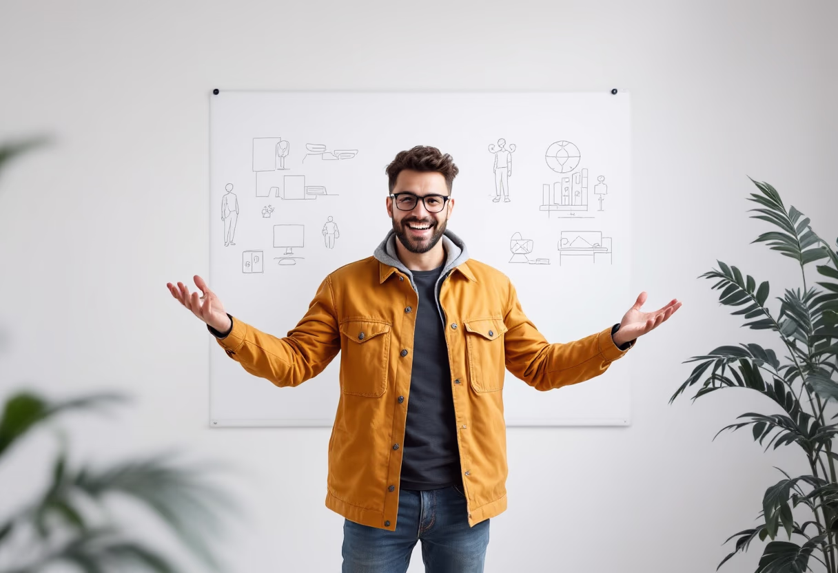 image of interview with game developer (for a mobile gaming)