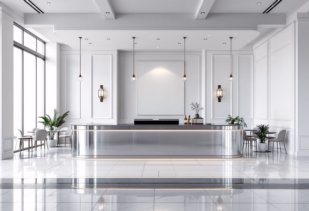 image of restaurant interior (for a seafood restaurant)