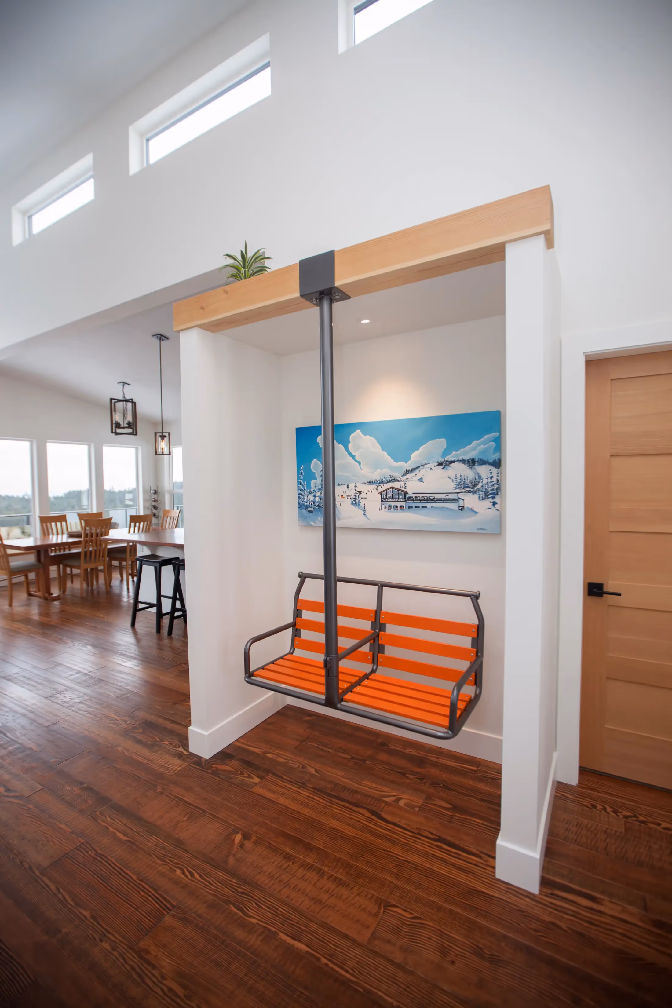 Kitchen and interior detail in The Edge Forbidden Plateau custom home with stylish modern finishes