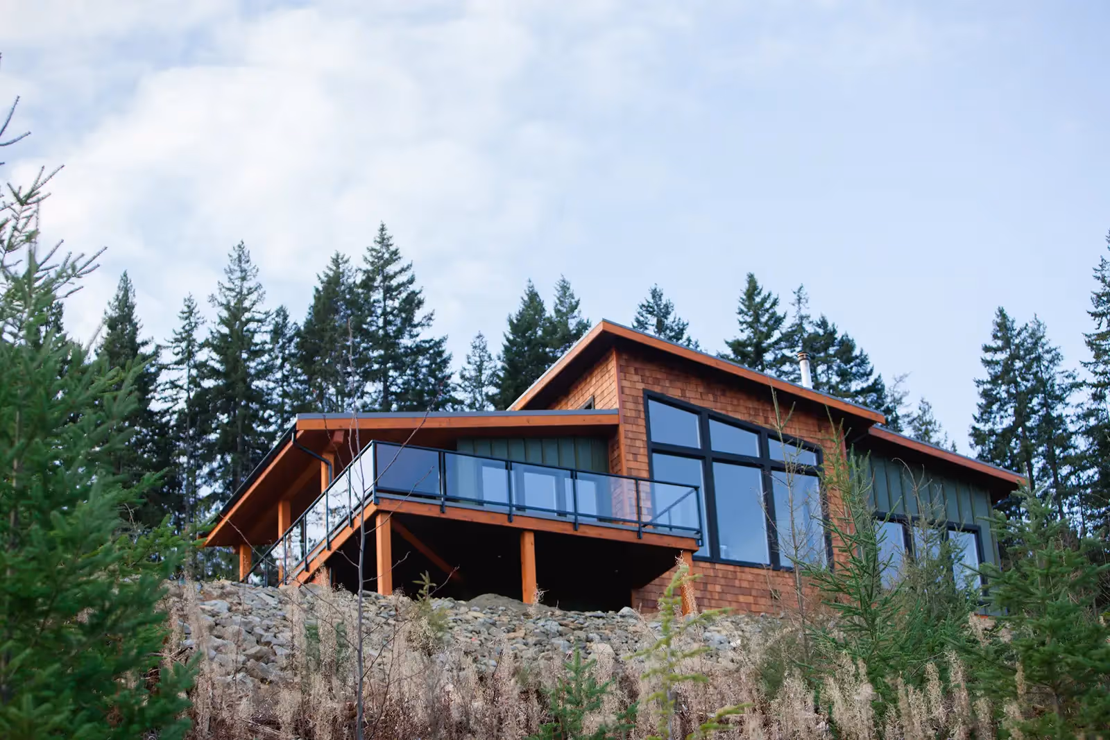 Interior finish detail of The Edge home with warm materials and precision craftsmanship