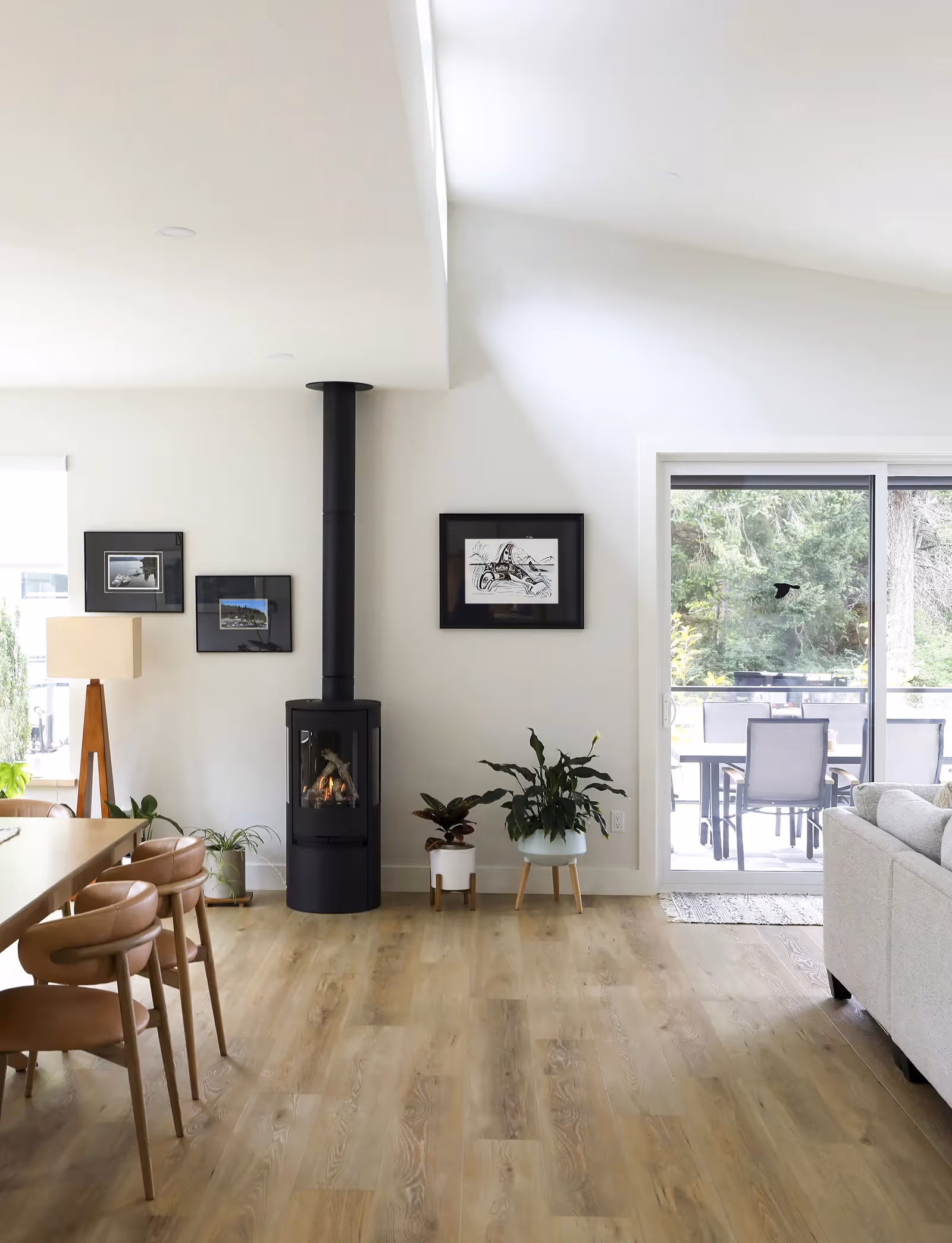 Breakfast nook and kitchen interior in Little River Landing with natural light and seamless flow to living areas