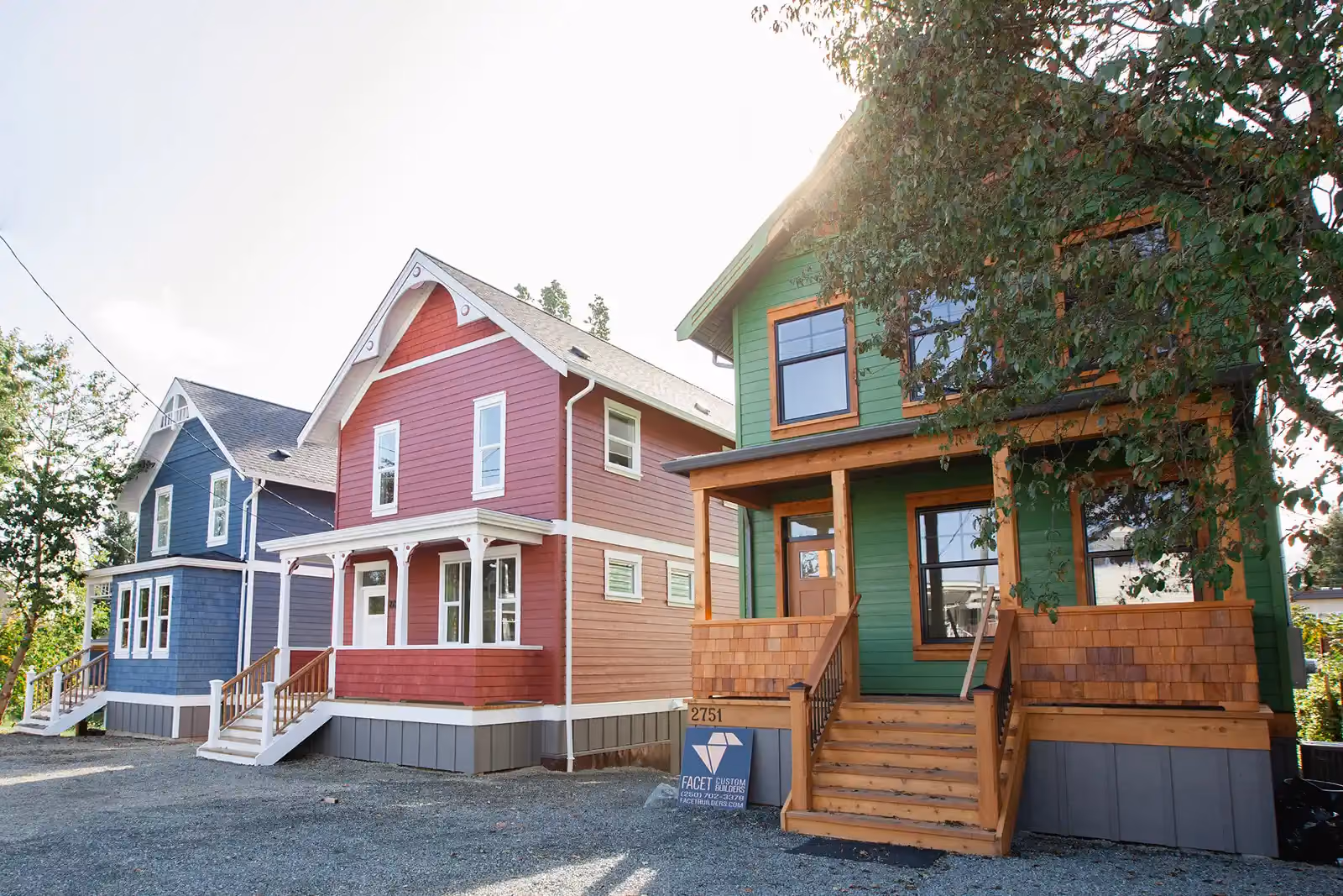 From the Ashes heritage home exterior in Cumberland BC, rebuilt after fire with craftsman detailing and modern sensibility