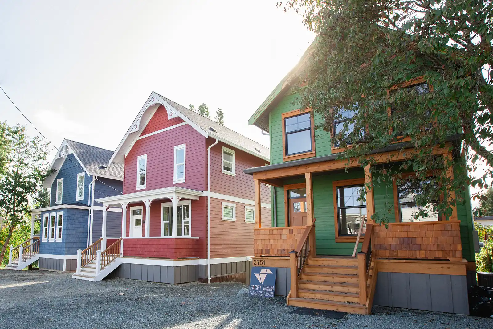 From the Ashes heritage home exterior in Cumberland BC, rebuilt after fire with craftsman detailing and modern sensibility