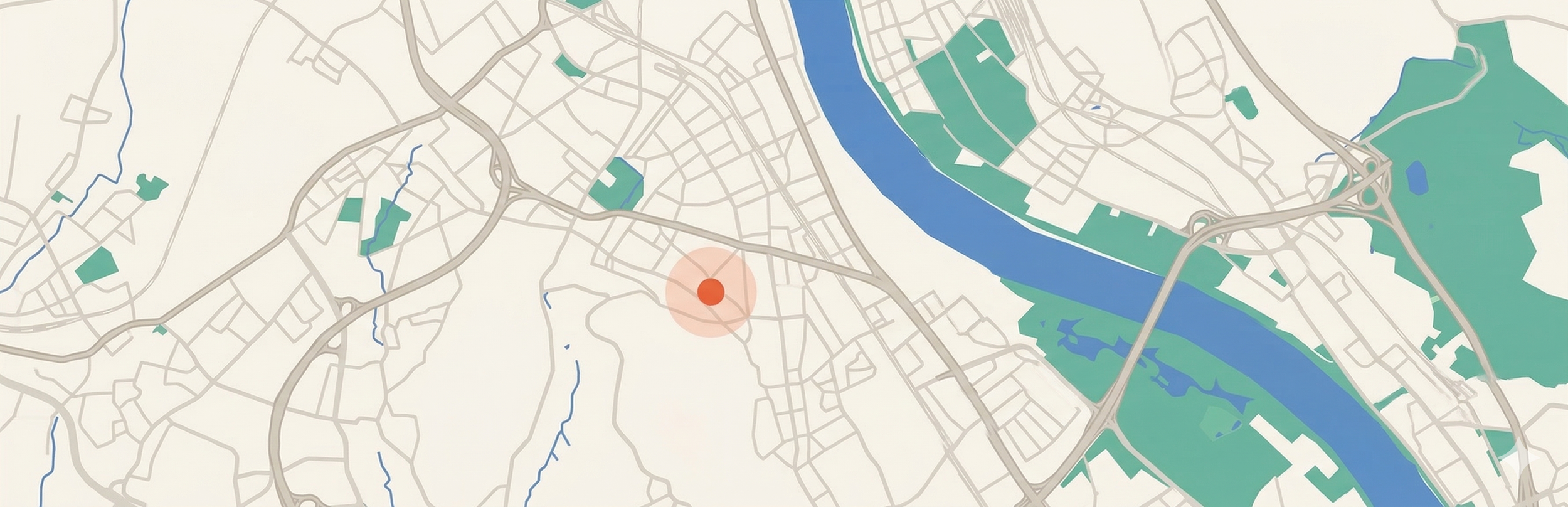 Location of the Organization on a map