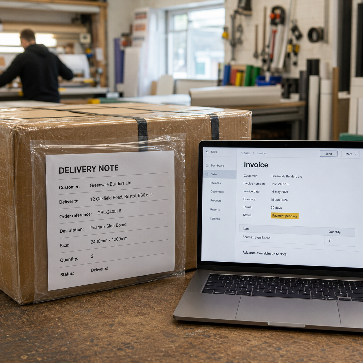 image of people working in an office (for a real estate tech)