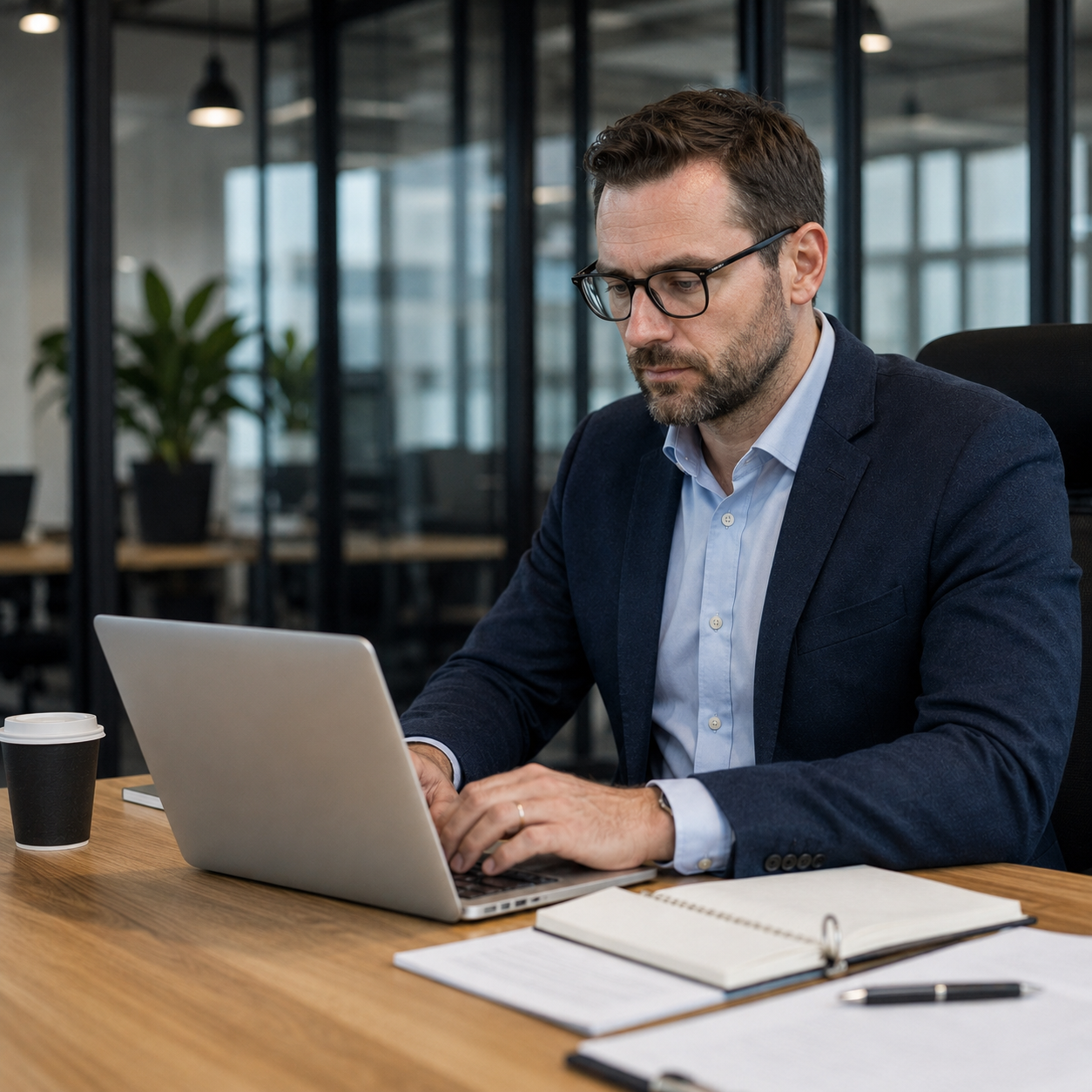 image of people working in an office (for a real estate tech)