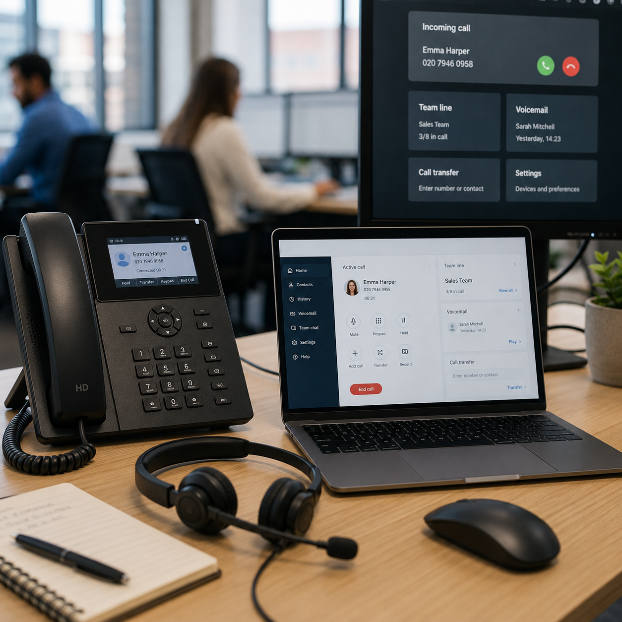 image of people working in an office (for a real estate tech)