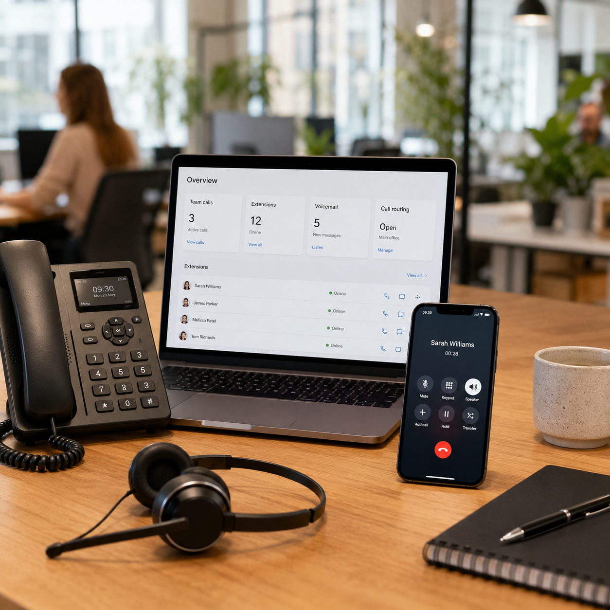 image of people working in an office (for a real estate tech)