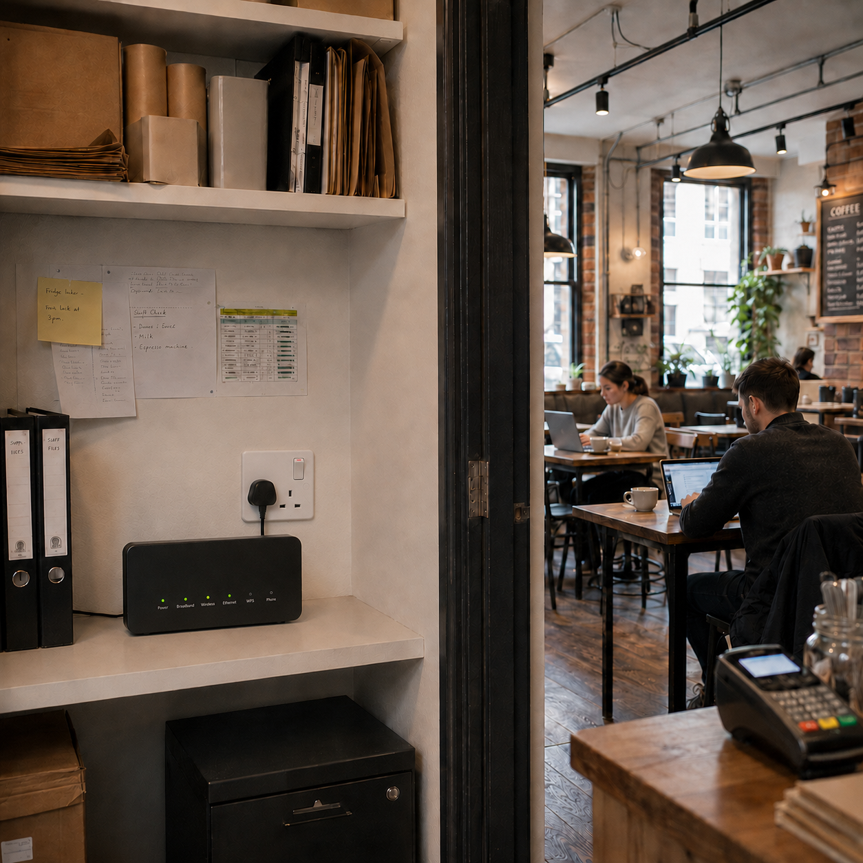 image of people working in an office (for a real estate tech)