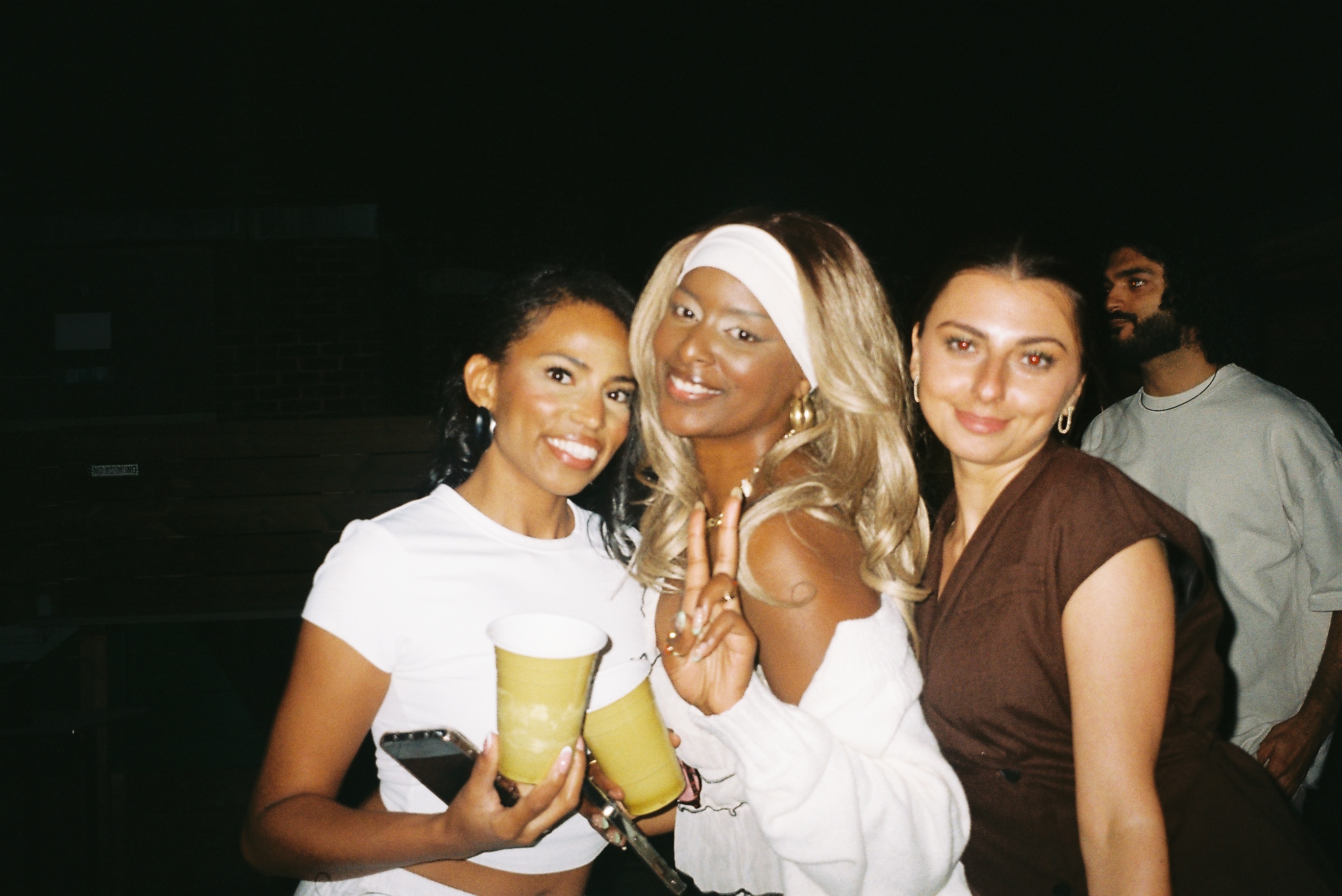 image of music producer at a console