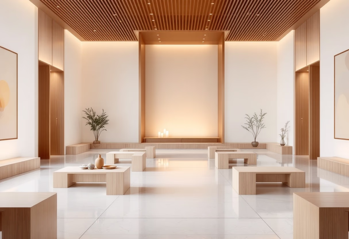 meditation hall interior design