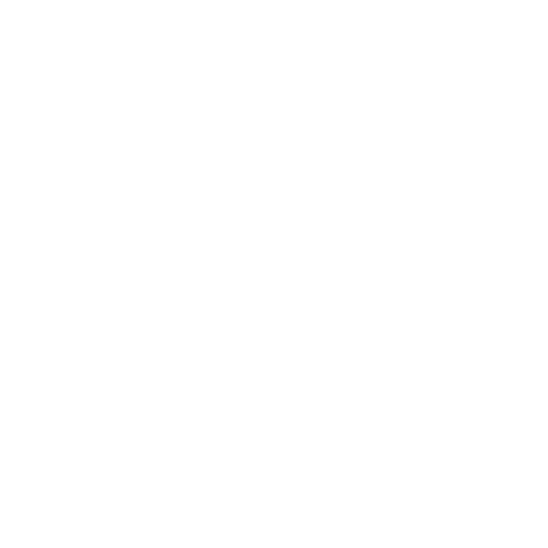 White Facebook icon with lowercase f inside rounded square border on transparent background.
