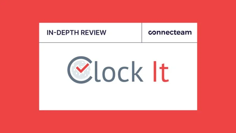 Banner with text 'IN-DEPTH REVIEW' and 'Clock It' logo against a red background.