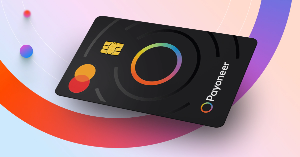 Blurry orange gradient background with faint glowing app icons scattered across.